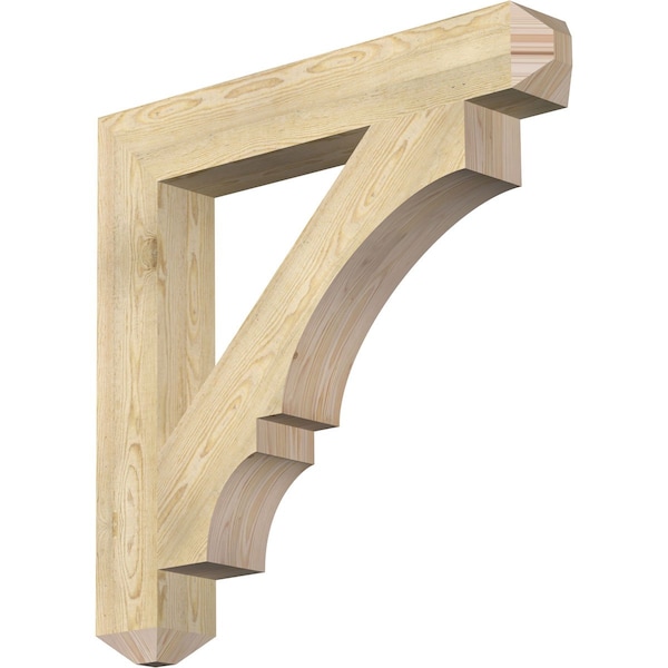Ekena Millwork Balboa Craftsman Rough Sawn Bracket, Douglas Fir, 6"W x 40"D x 40"H BKT06X40X40BOA04RDF - main